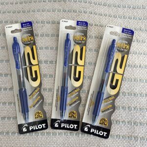 Pilot G2-7 RT Gel Rollerball Pen Fine Point 0.7mm, Blue Ink Pack of 5 31021